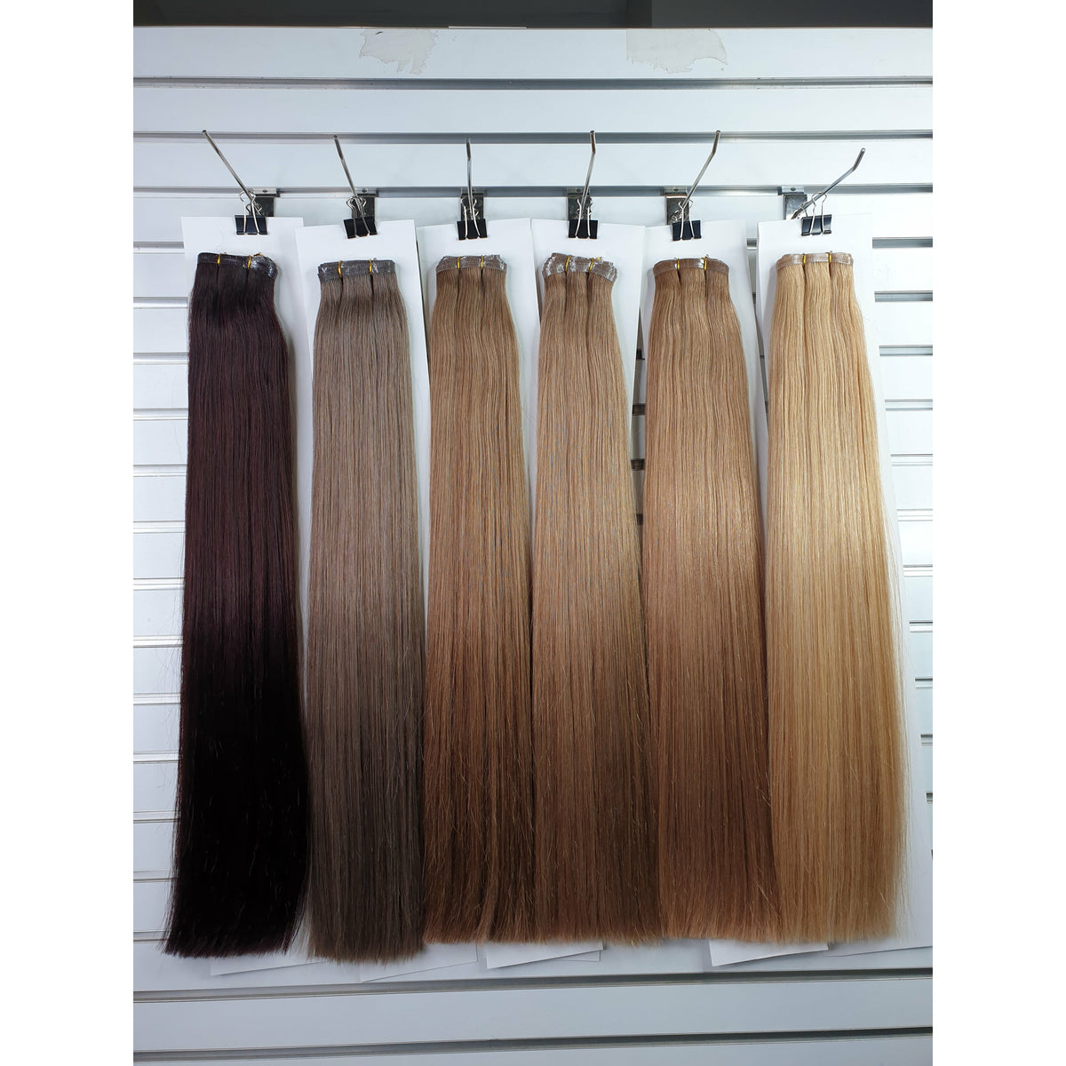 Wholesale Double Drawn Seamless PU Clip in Hair Extensions - RebeHair  Extension Factory